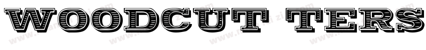 WOODCUT TERSTORM字体转换